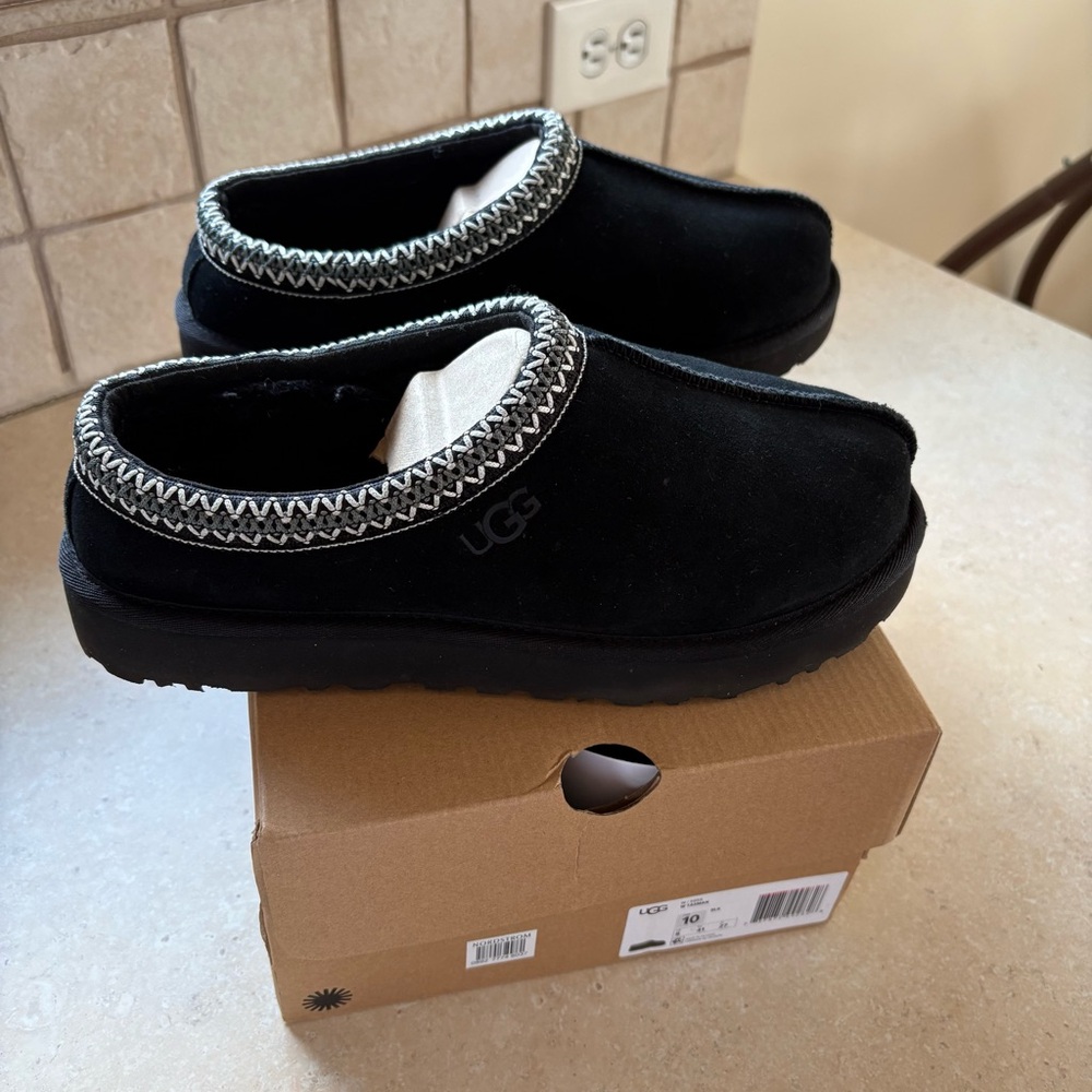 UGG Black Tasman Slippers